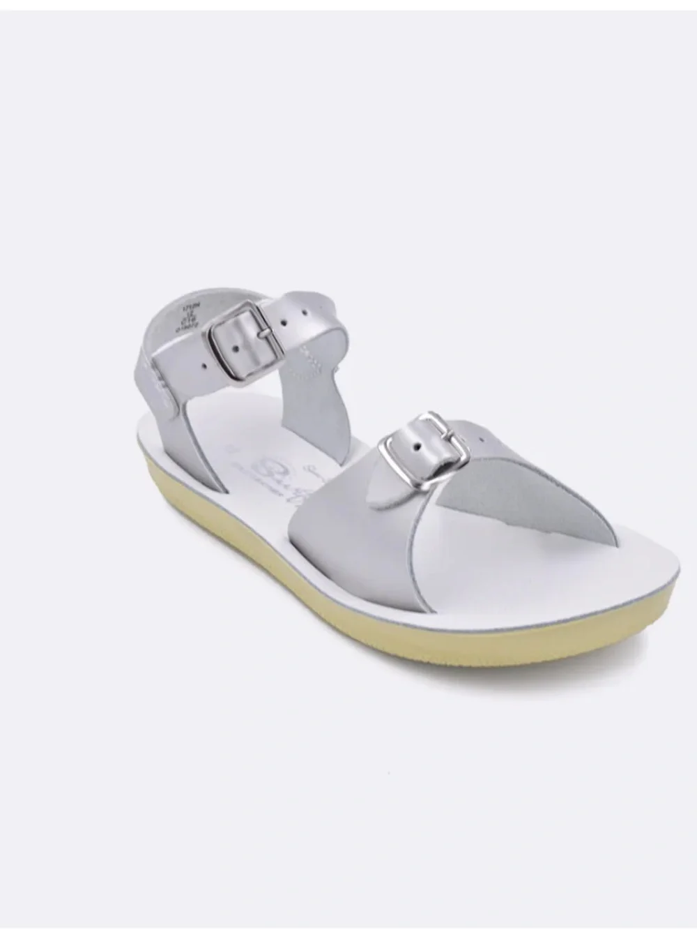 Girls' Metallic Silver Buckle Sandal - Comfortable Everyday Play